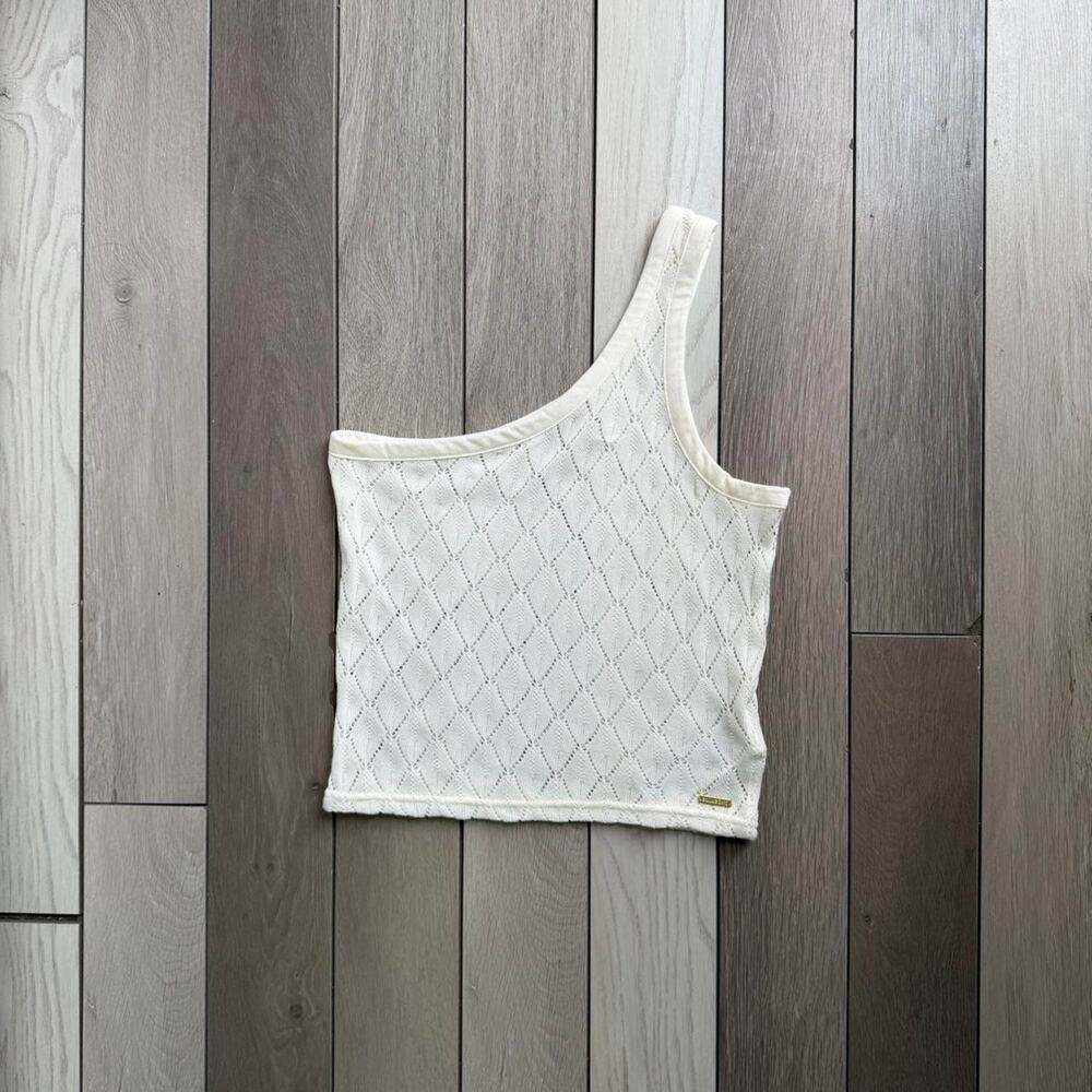 Billabong one shoulder pointelle knit